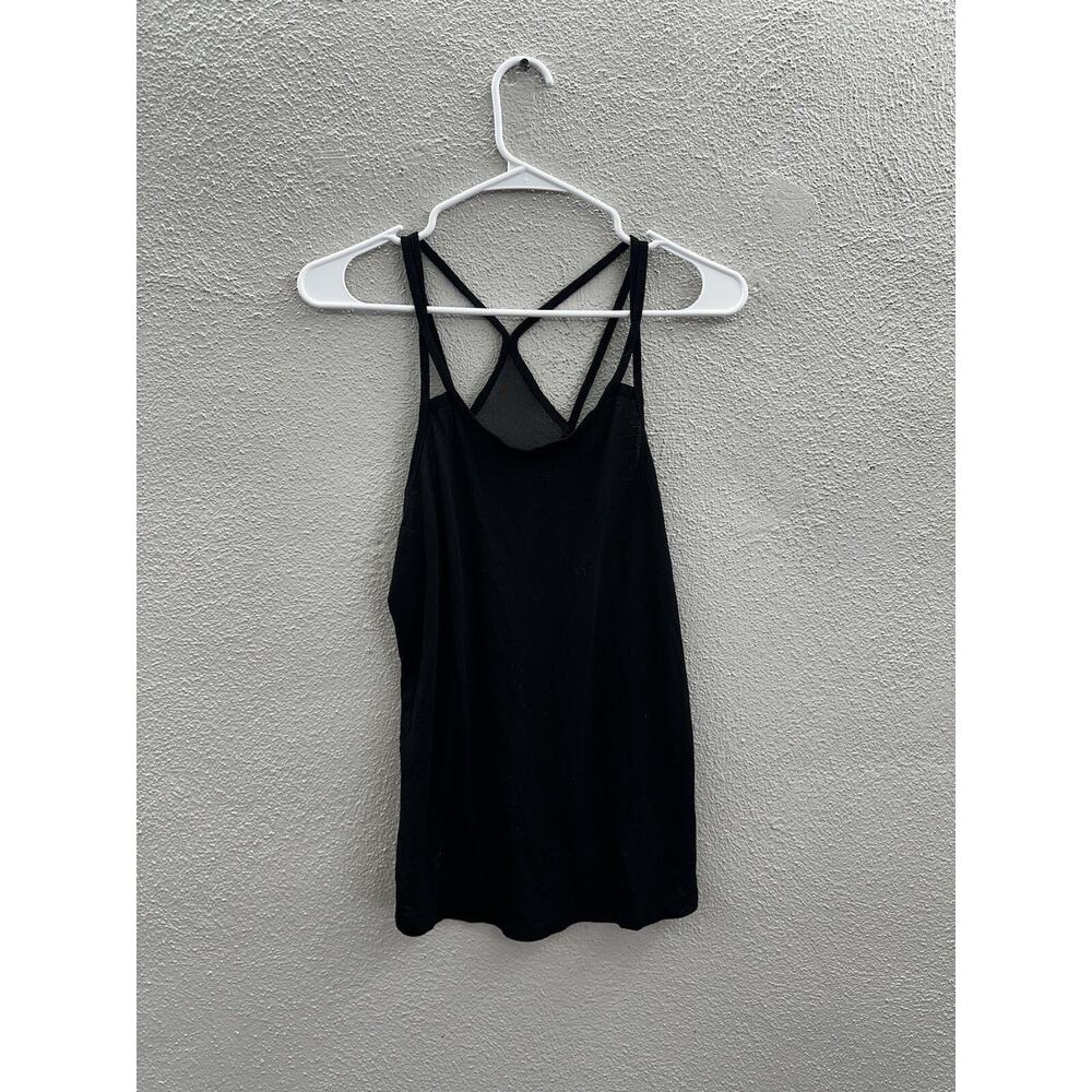Old Navy Active Womens Tank Top Size X-Small Black Semi-fitted Halter Top Go-Dry